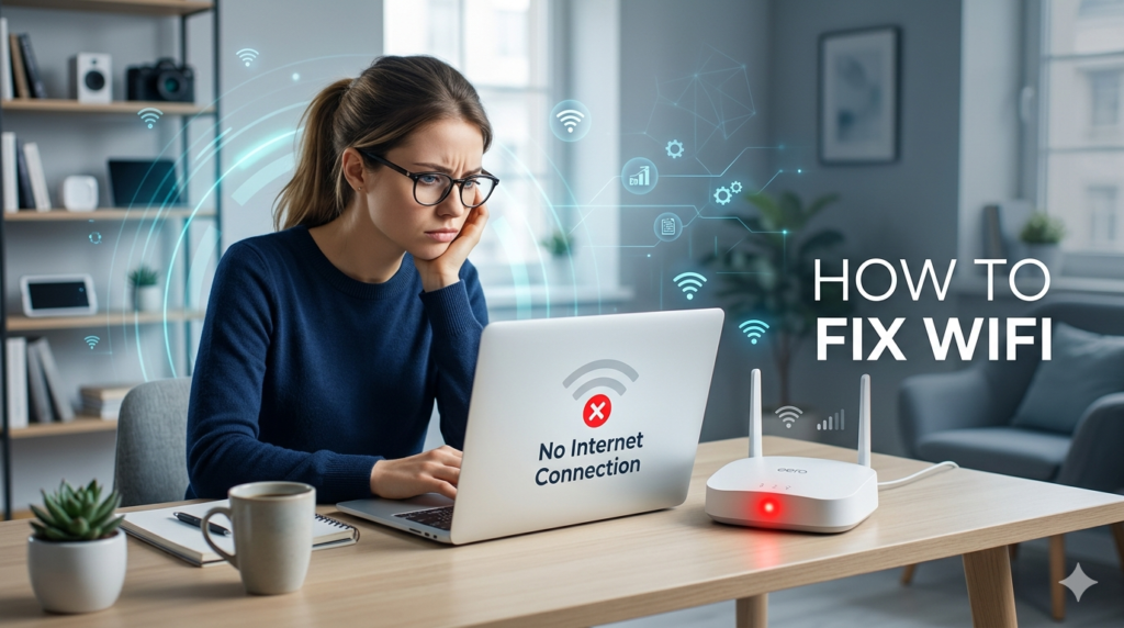 Struggling with internet problems? Learn how to fix wifi using simple troubleshooting steps.