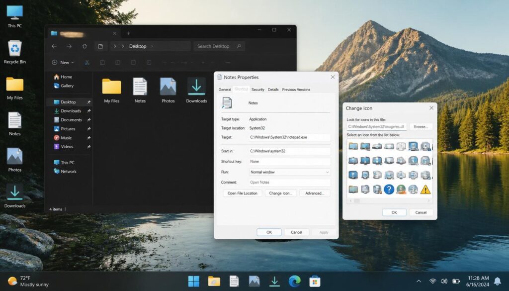 How to change app icon on taskbar in Windows 11