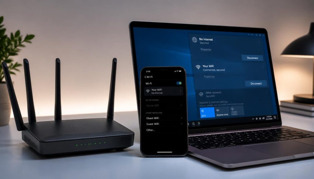 WiFi connected but no internet access
