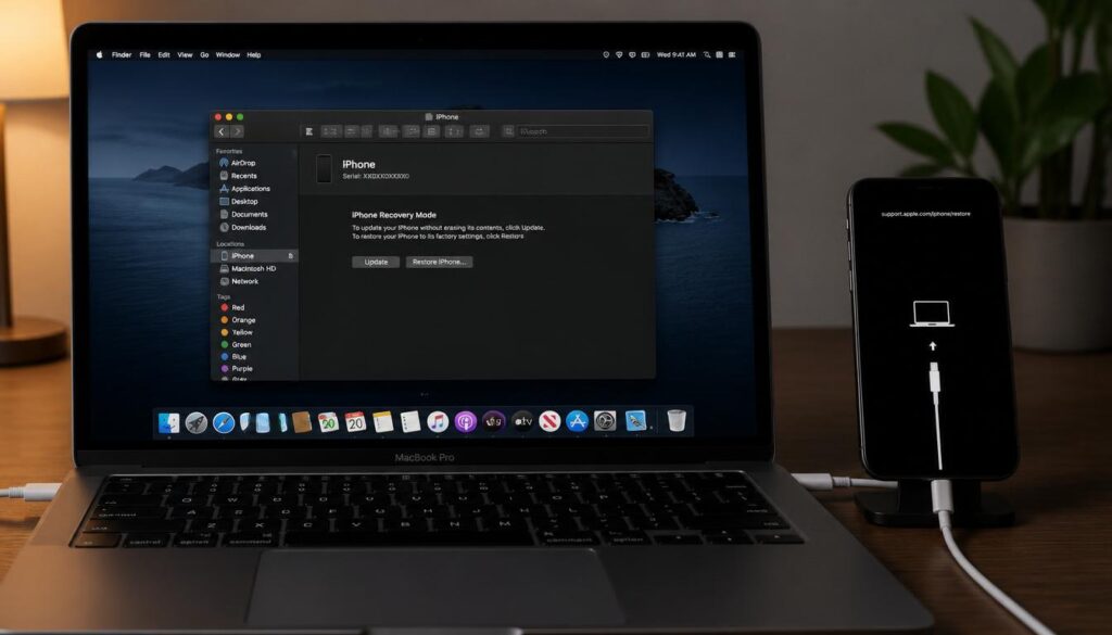 iPhone recovery mode fix frozen screen