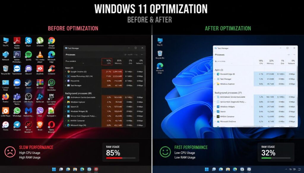 Windows 11 debloater script guide for faster laptop performance