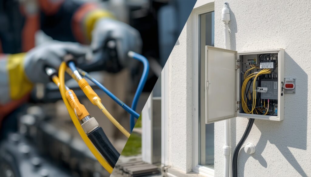 Fiber vs cable internet installation comparison