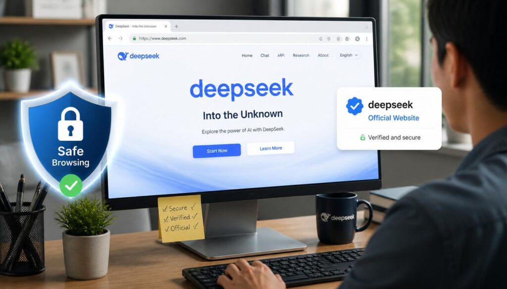 how to access deepseek free version safely