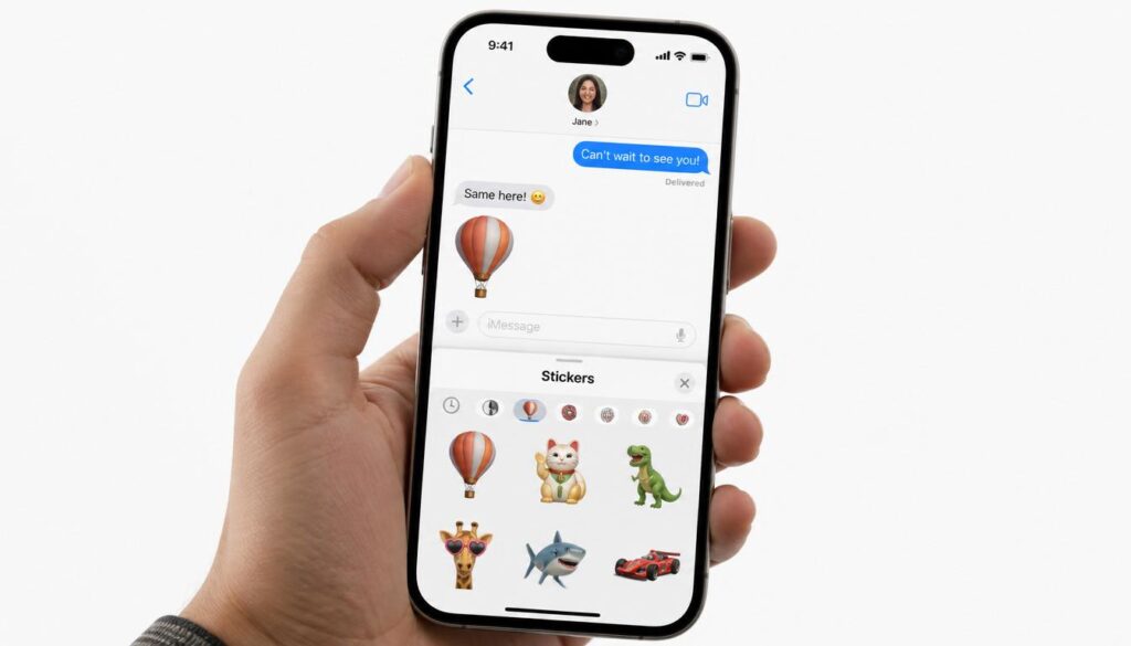 how to delete stickers on iPhone Messages app