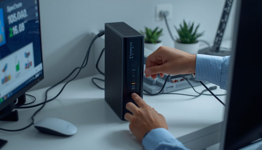 Troubleshoot Spectrum WiFi by restarting modem and router