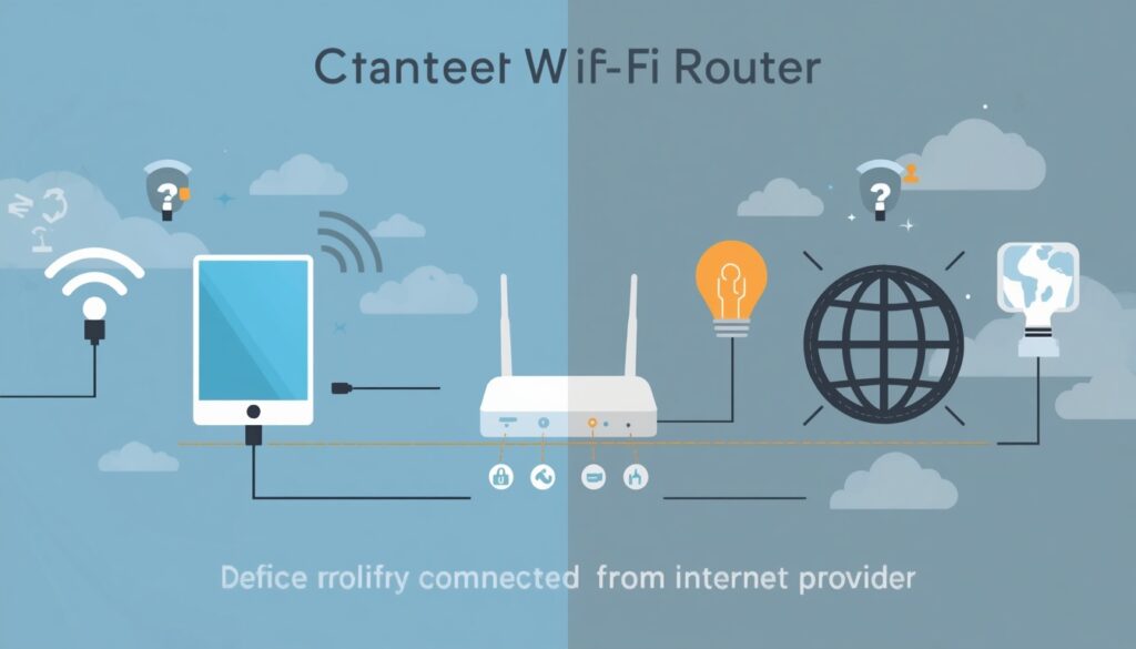 wifi connected but no internet connection explained diagram
