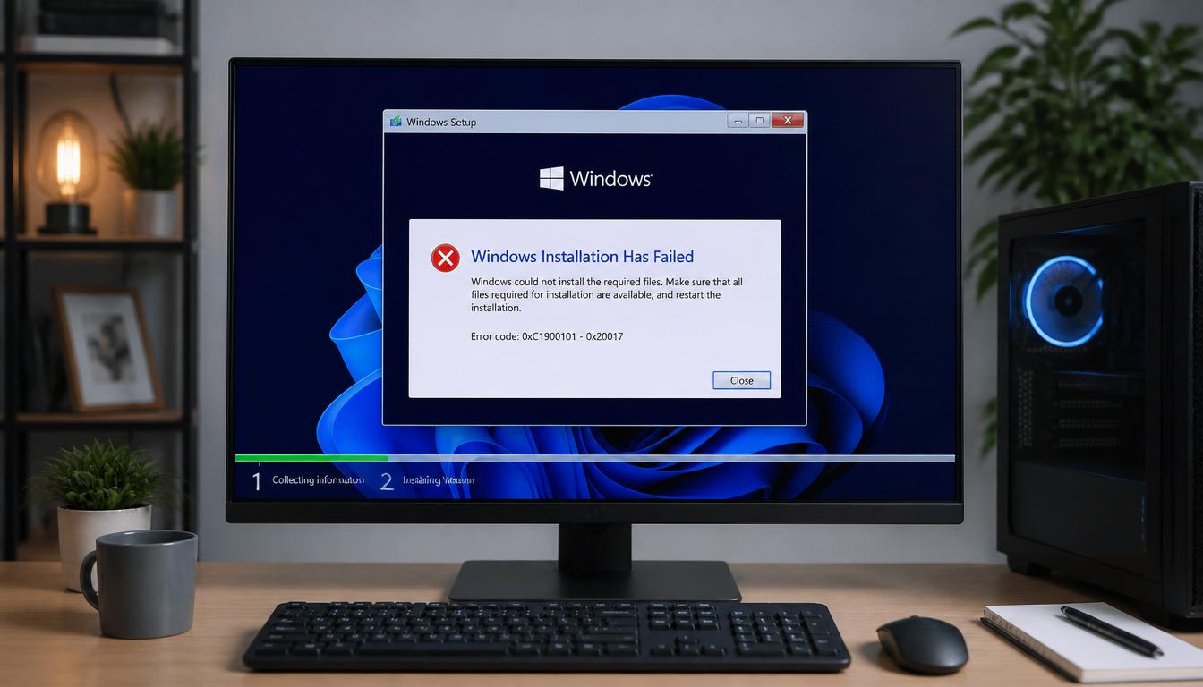 Windows Installation Has Failed error during Windows 11 setup