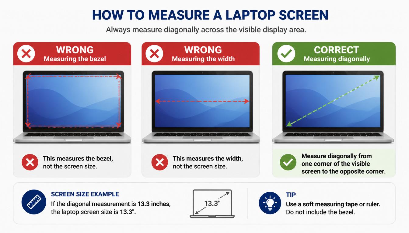 How to Measure Laptop Screen Size