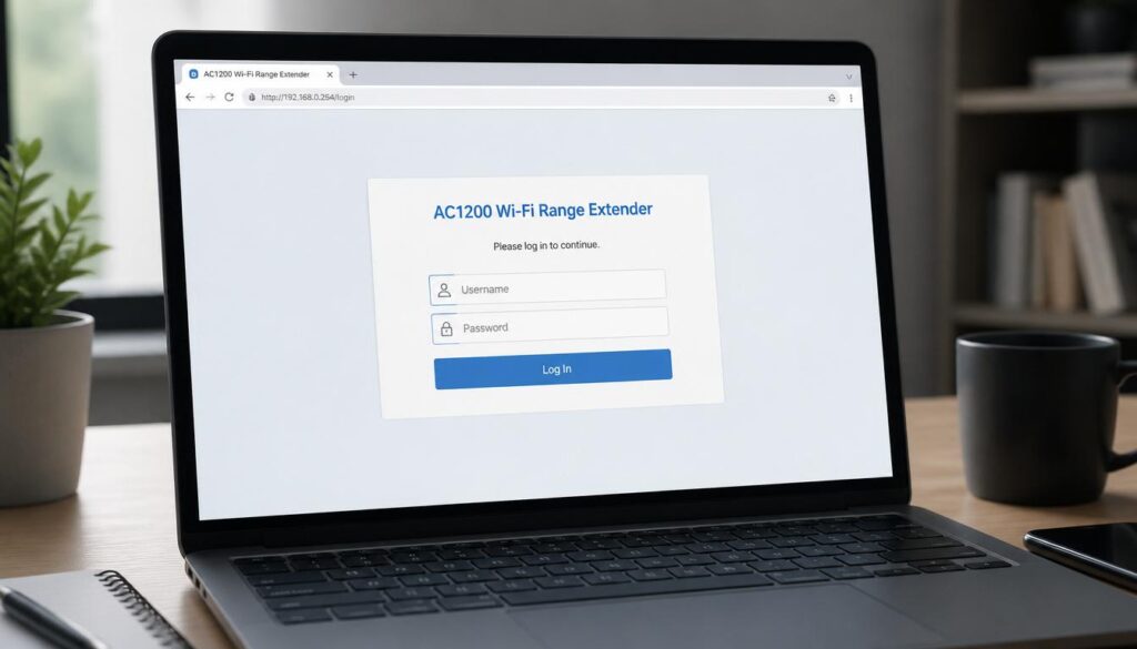 How To Set Up WiFi Extender
Logging into a WiFi extender setup page through a web browser