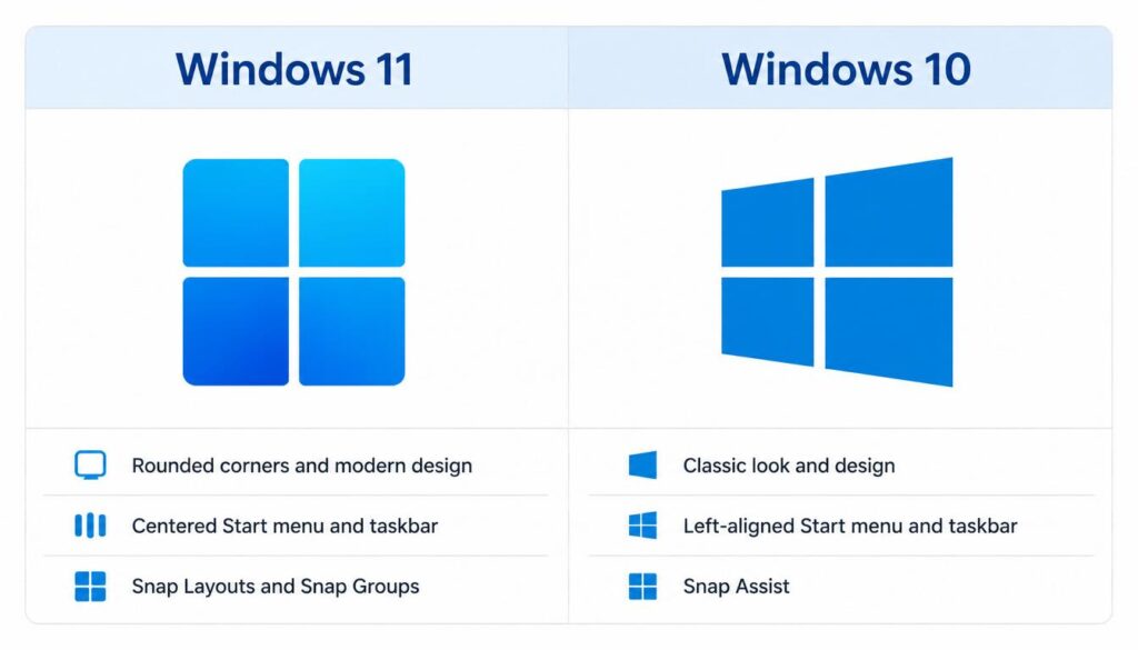 windows 11 vs windows 10 switch desktops comparison
