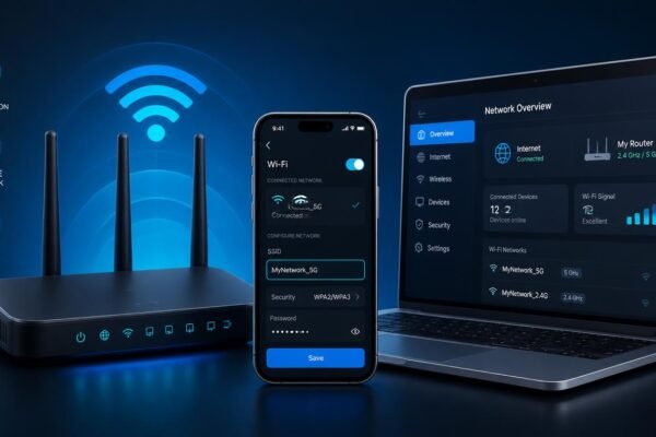 Step by step guide on how to change wifi name on router gateway using phone and laptop