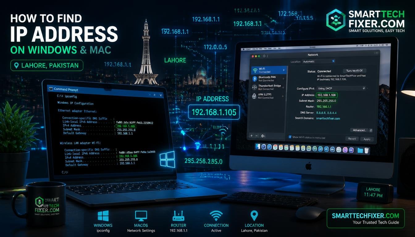 How to find IP address on computer Windows Mac and CMD step by step guide