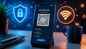 A step by step guide on how to see saved wifi password on android using the native QR code share menu.