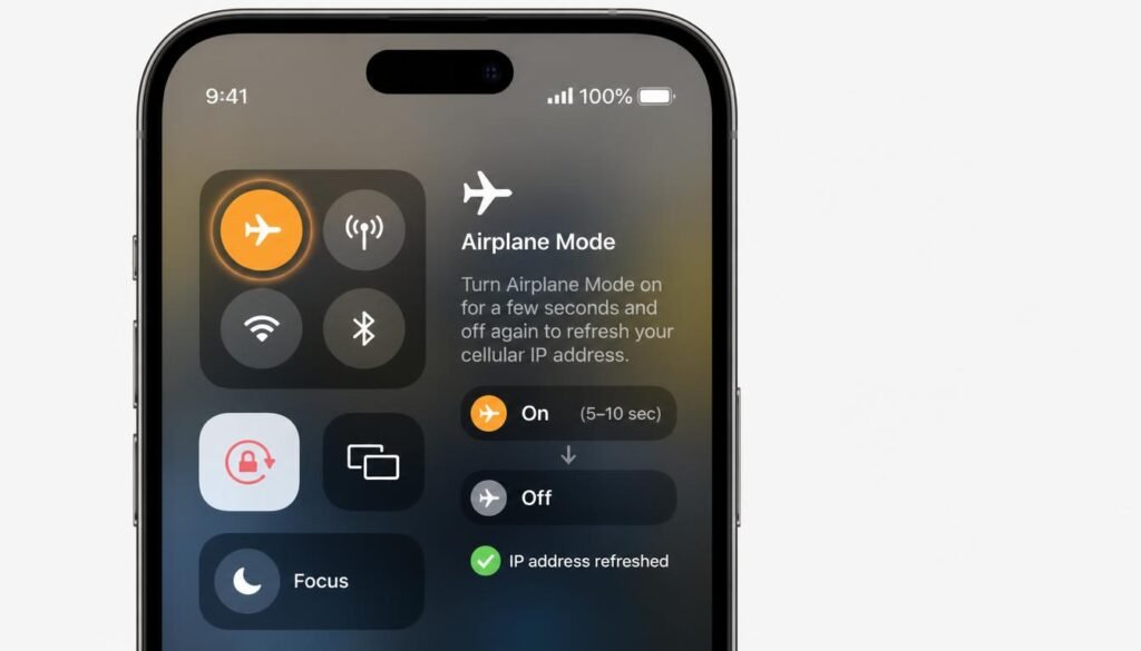 iOS 18 Private WiFi Address settings showing Off, Fixed, and Rotating options