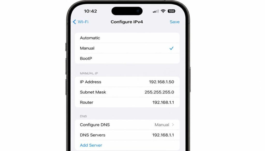 iPhone Airplane Mode toggle used to refresh the cellular IP address