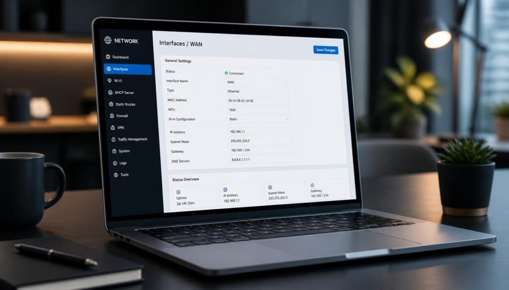 Laptop WiFi signal settings