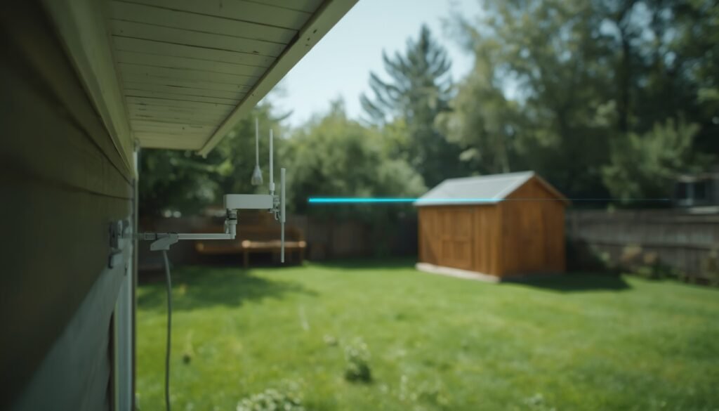 Outdoor point to point WiFi bridge
