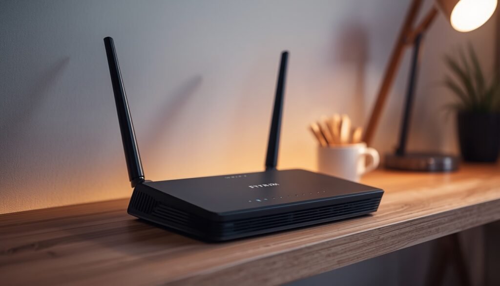 Router antenna angle setup