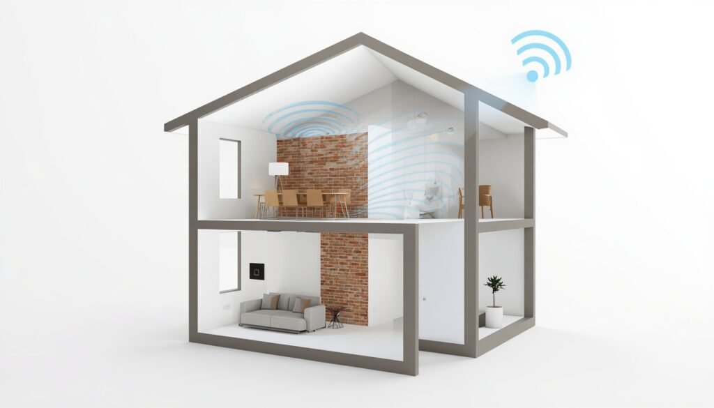 WiFi signal through walls setup