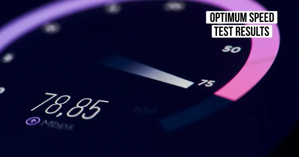 Optimum Speed Test Results